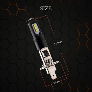 H1 H3 2525 6SMD 600lm Nonpolarity LED Fog Light Bulbs