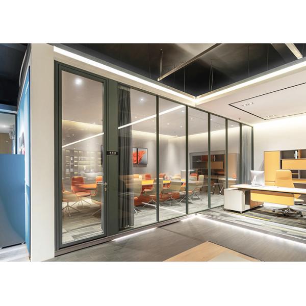 Transform Office With Sleek And Functional Partition Walls Strong Tempered Glass