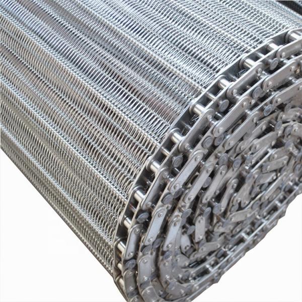 Food Grade 304 316L 201 Stainless Steel Chain Link Spiral Wire Mesh Conveyor Belt