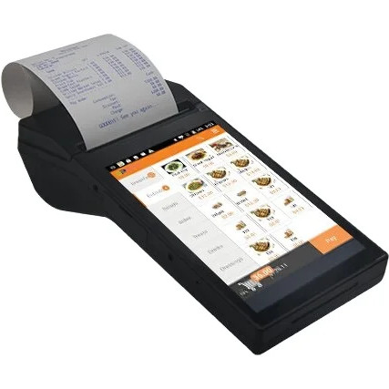7'' HD Screen Android 11 Handheld POS-Terminal with 80mm Thermal Printer NFC