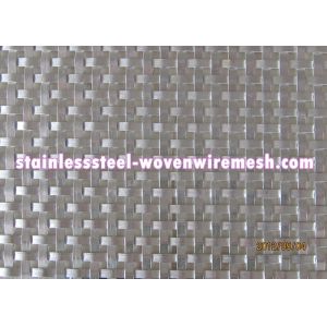 Flat Wire Woven Decorative Metal Mesh Panels , Custom Woven Wire Cloth