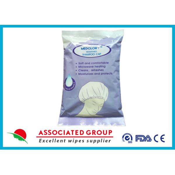 Quality Soft Moistened Rinse Free Shampoo Cap With Conditioner Microwave Heating wholesale