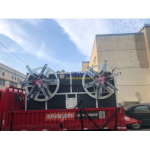 Pert Spiral Winding Corrugated PE Pipes Coiler For Extrusion Lines