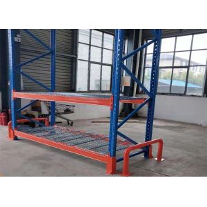 Power Coated Wire Mesh Shelving Systems Boltless Warehouse Pallet Rack Durable
