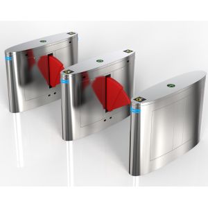IP54 Flap Barrier Turnstile , Waterproof Security Turnstile Gate Customized