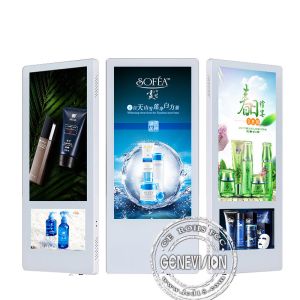 Indoor LCD Elevator Advertising Screen Display Wall Mounted HD 18.5 10 Inch Dual