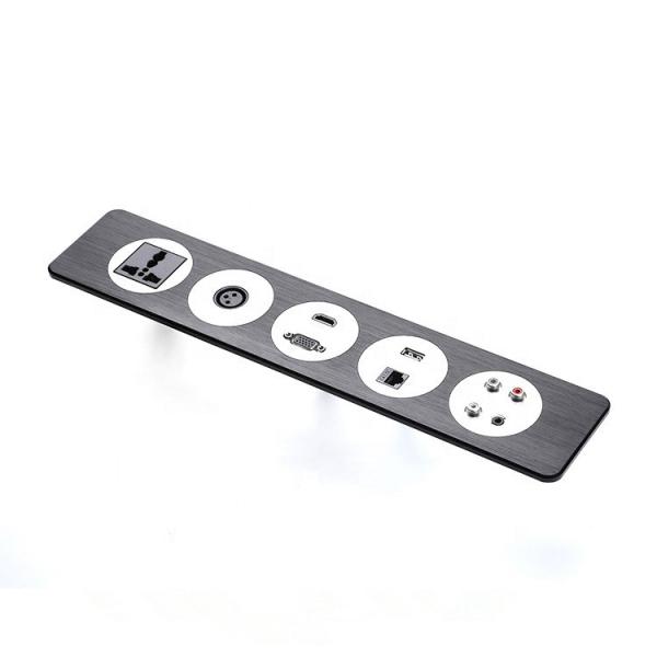 Quality OEM aluminum panel power socket for Office Conference Table / Multifunction Power USB Desktop Interface wholesale