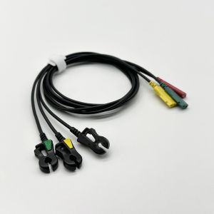 IVY 3 LEAD RT Lead Wires 590484 For Model 3000 3150 2-pin Connector Black