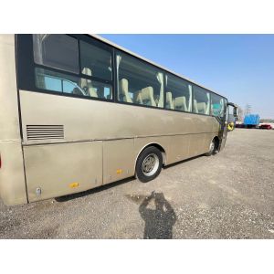 Old Coach Bus 37 Seats Manual Transmission LHD Rear Engine Used Golden Dragon