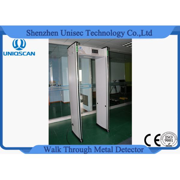 Quality Pass Through Foldable Digital Portable Metal Detector Security Gate With 3 Detect Zone wholesale