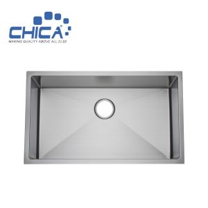 China Can be customized Rectangular Handmade Single Bowl Stainless Steel kitchen Sinks Washing Basin on sale