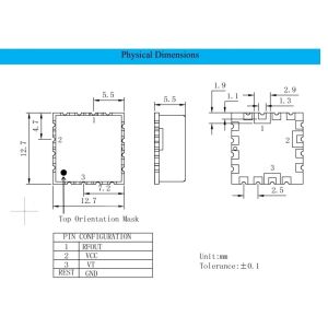 5V INNOTION YSGM32053235B 10dBm Integrated Circuits IC Chip Coaxial Resonator