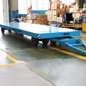 60 Tons Industrial Rail Cart For Steel Works Warehouse Working Speed 35m/Min