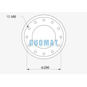 Replace W01-M58-7710 Firestone Air Spring 233C Style Convoluted Air Pillow With