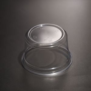 90mm Bottom Diameter Flat/Dome Lid Disposable Plastic Drinking Cups for Takeaway