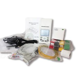 2.83''color LCD ECG90A Handheld 12-lead ECG Electrocardiograph Portable ECG