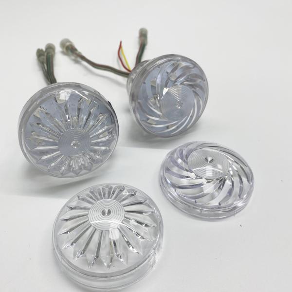 Marquees Letter Led Sign 60mm Cabochon Remote Control RGB Pixel Led Light 24V UCS2903 Funfair Rides Lighting Signage Lighting