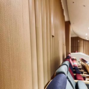 China Auditorium Timber Veneer Micro Perforated Panel Absorber Acoustic Wall Panel on sale