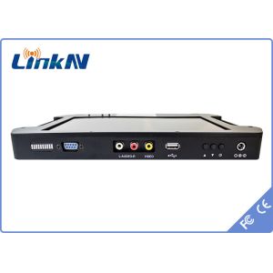 Handheld COFDM Video Receiver AES256 Encryption FHD CVBS H.264 with Display and