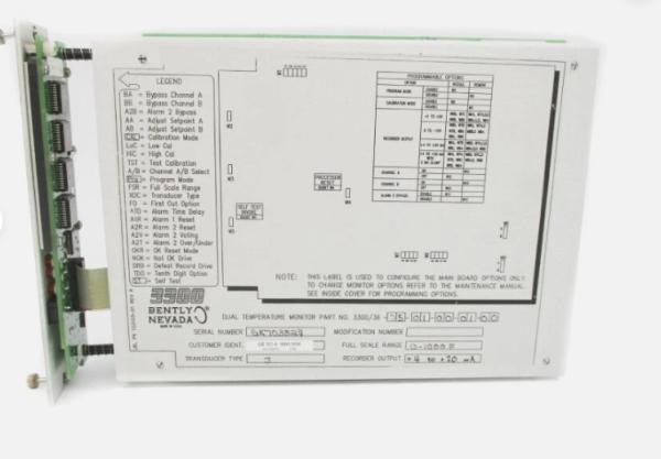 Quality Bently Nevada 3300/36 Robust Dual-channel Temperature Monitor wholesale