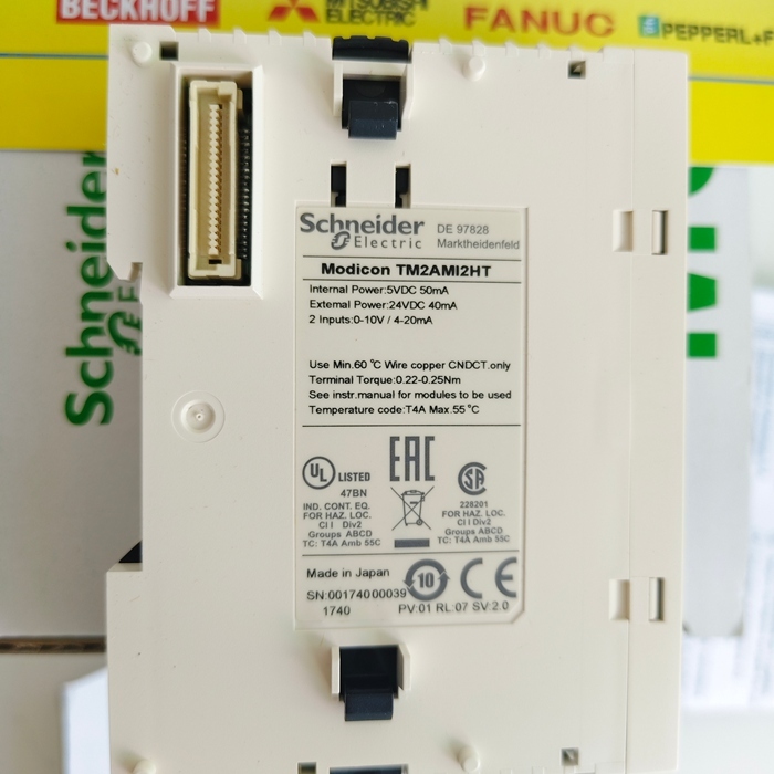 TM2AMI2HT Schneider Analog input module, Modicon M238 logic controller, 2 inputs