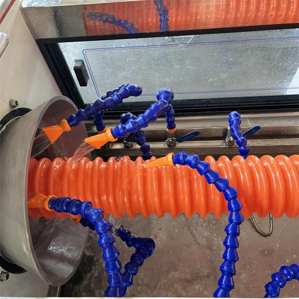 Single Wall Corrugated Cable Duct Production Line With 75mm Single Screw