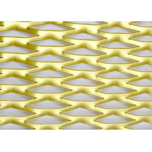 Powder Coated Aluminium Expanded Metal Mesh For Building Cladding Facade