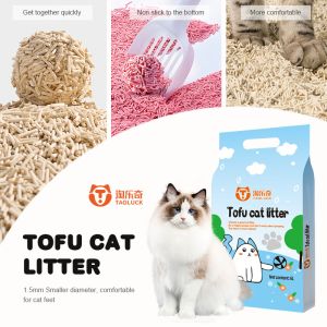 Flushable Natural Paw Tofu Cat Litter With No Smell Super Absorbent