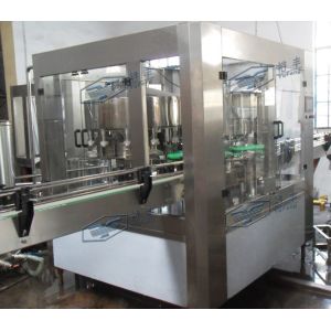 SUS304 Juice Milk / Can Filling Line With Negative Pressure