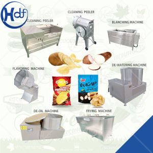 New style potato chips / french fries production line / making machine price