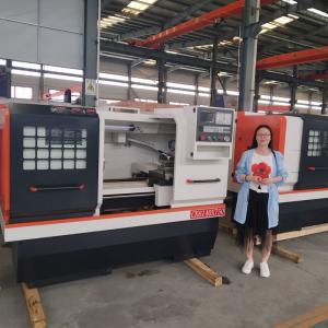 CK6140 horizontal de la cama plana Guía duro ferrocarril control cnc máquina de