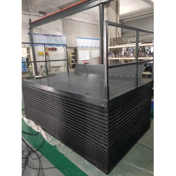 Safety Bellow Hydraulic Scissor Lift Table 3 Tons Anti Explosion Valve Protect