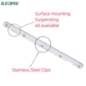 50000 Hours Working Time Moisture Proof 4FT 5FT LED Tri-Proof Light Fixture For