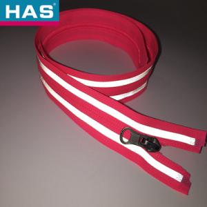 Waterproof Zippers With Reflective Stripe On 2 Side For Outdoor Jacket Garment