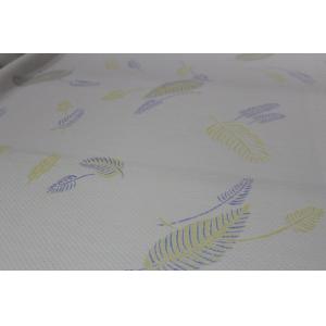 RoHS Anti Tear Polyester Jacquard Mattress Fabric With Leaf Pattern