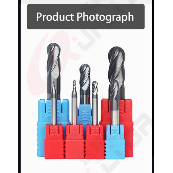 8mm 4F 9/16" 7/16" 5/16" Ball Nose End Mill Steel Cnc Ball Nose Bit