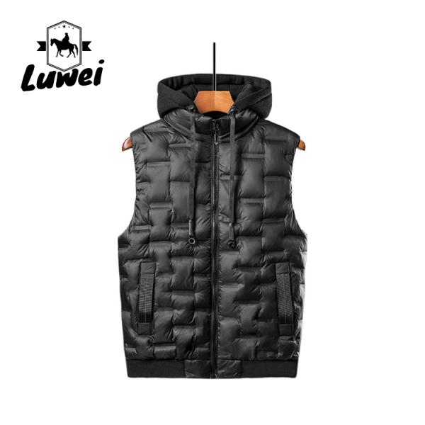 Customs Logo Windproof Lightweight Quilted Puffer Utility Gilet Mens Vest Men's Vests & Waistcoats Man Gilet