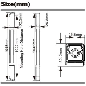 JUTAI Safety 1m 4 Infared Light Beams Curtain Sensor For Industrial PVC Fast