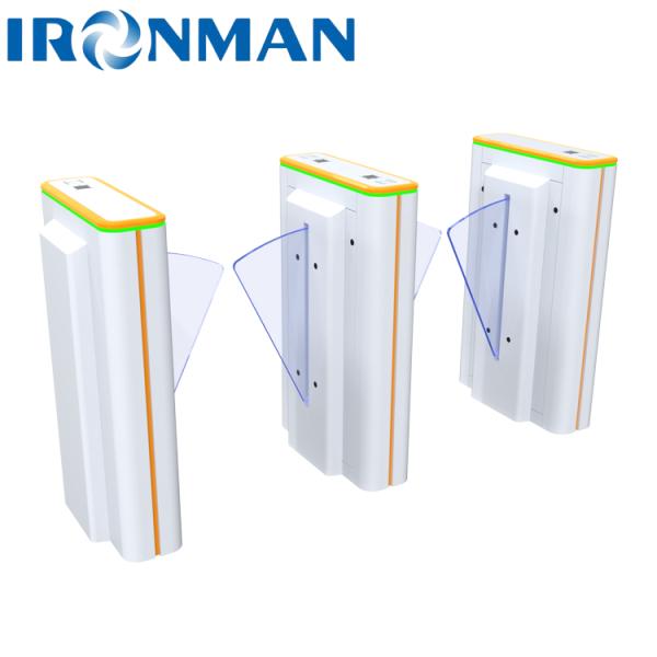 Quality IM.XY.08 Flap Barrier Gate Fast Retractable Wings Secure Flow Management For Malls Stations Airports wholesale