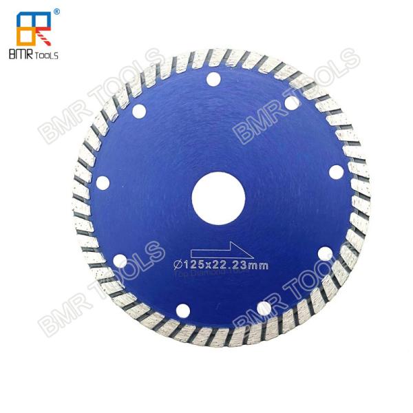 BMR TOOLS 5"(125mm) Cold Press Diamond Turbo Saw Blade Cutter Disc For Granite