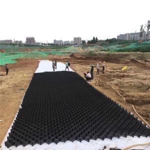 China Geo Cell Gravel Honeycomb for Driveway HDPE Geocell Height 50mm-250mm on sale