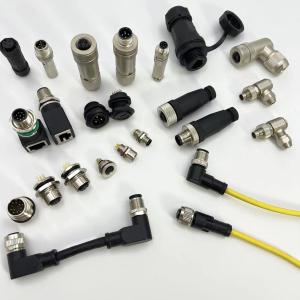 Overmoulding M12 Electrical Connector 4 pin for Industrial Automation