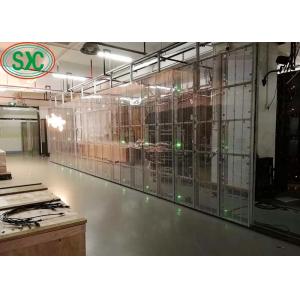 G3.91-7.82 Ultra-Thin Full Color Transparent Video Wall SMD2525 IP54 Long