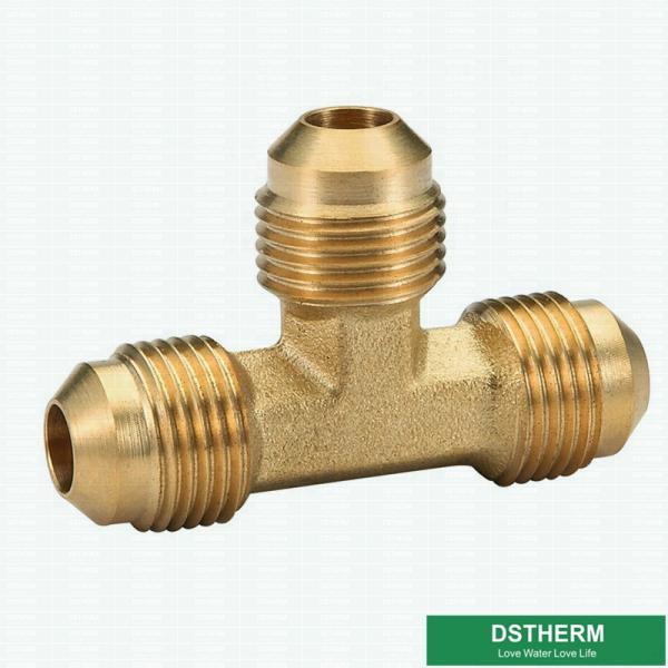 Flare Fitting Male Threaded Tee Brass Invert Flare Fitting For Heating And