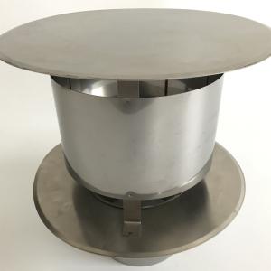 Class A Chimney Flue Rain Caps Black Painting Insert Installation Smooth Surface