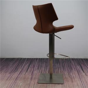 China Brushed Stainless Steel Frame 113cm Adjustable High Stool on sale