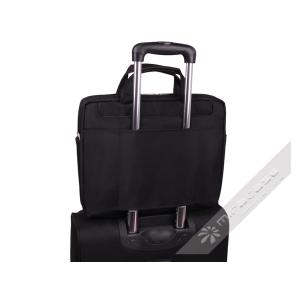 Rolling Wheeled Black Nylon Carry Bag for Laptop, with Bubble Inside for