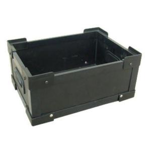 Reusable Plastic Moving Bins Gray Plastic Tote Crates Foldable