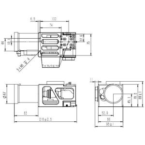 640 x 512 Cooled MCT FPA Miniature Size Thermal Imaging Security Camera for EO