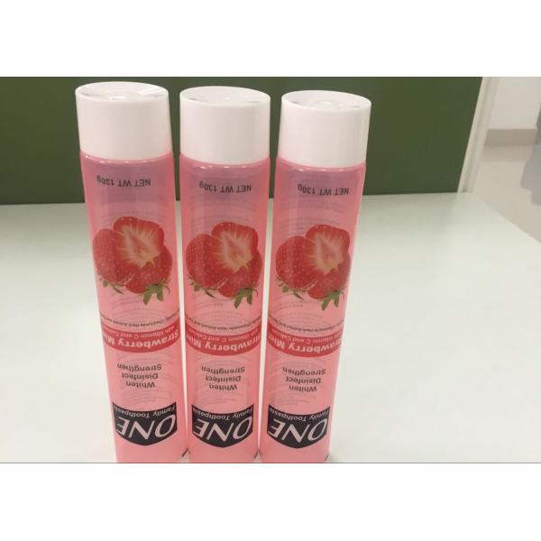 Quality 130g Transparent Plastic Barrier Laminated Toothpaste Tube With Smooth Screw wholesale